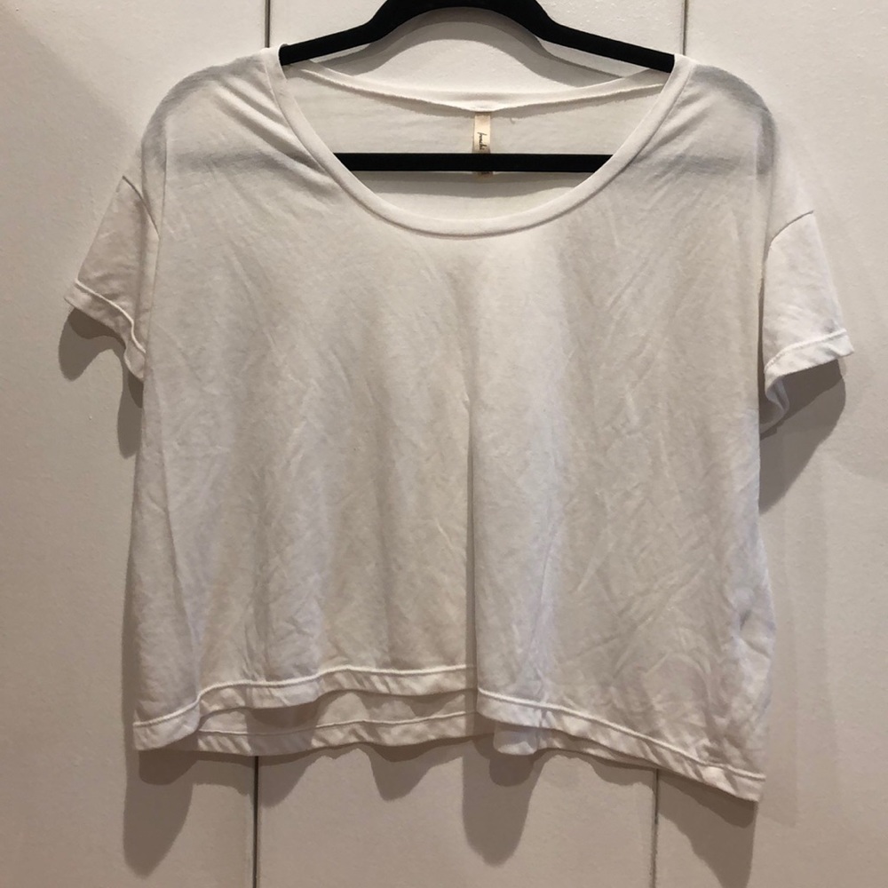 White crop top